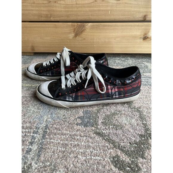 Coach Plaid Shoes size 7.5 - Picture 9 of 9